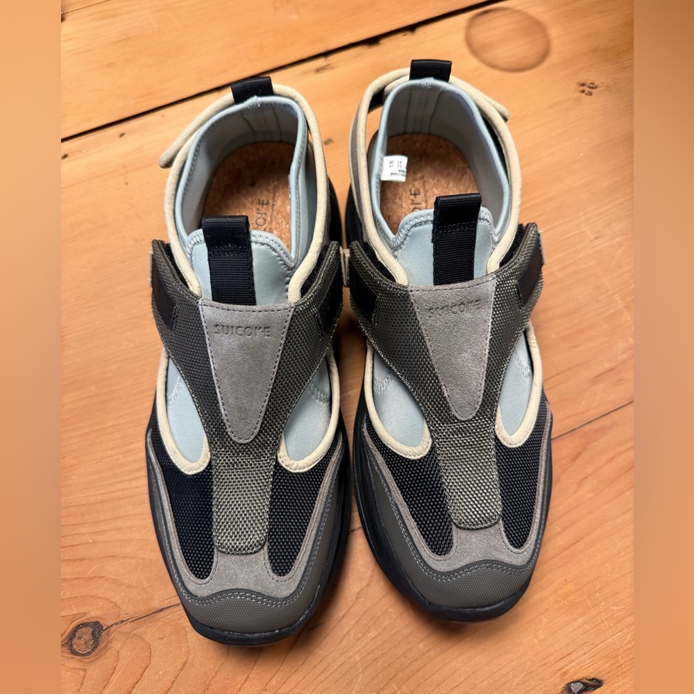 Suicoke Tred Black, Gray & Cream Mary Jane Sneaker - Picture 2 of 7